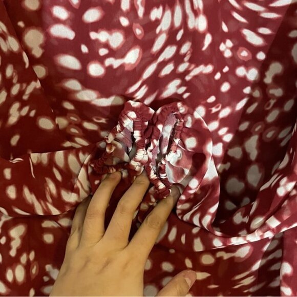 Maje Swirling Dot Lipone Smocked Blouse size 1 - Picture 10 of 13